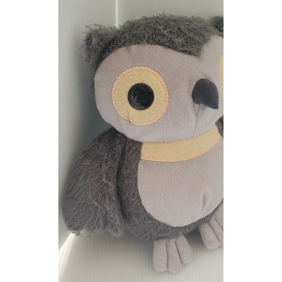Kohls Cares Aesops Fable Owl Soft Plush 10" Stuffed Animal Gray Grey Bird Lovey - Picture 2 of 9